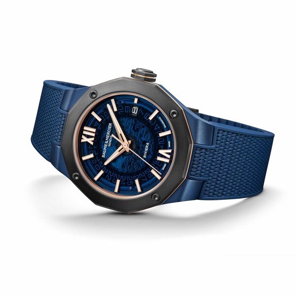 Riviera 42 mm automatique en acier inoxydable avec PVD et titane